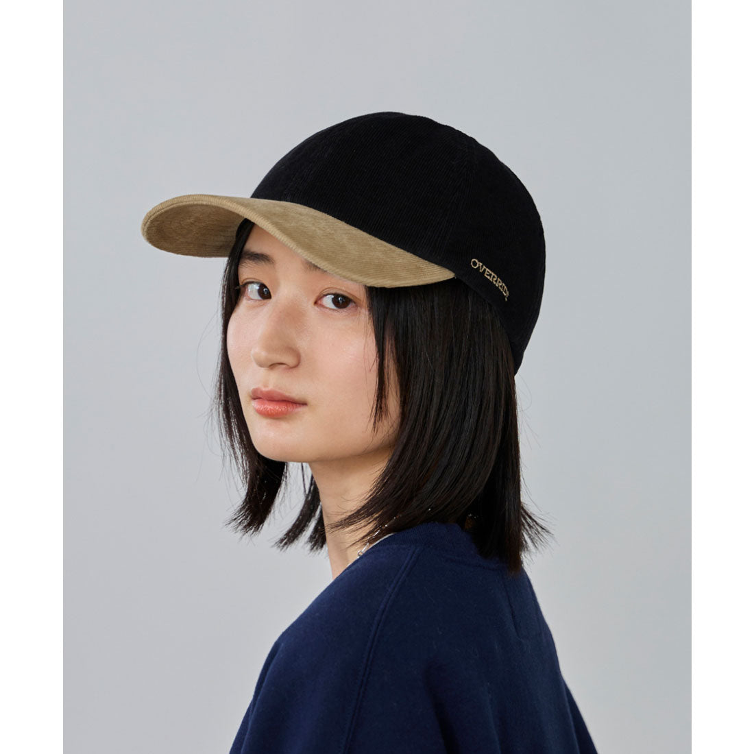 オーバーライド OVERRIDE OVERRIDE  CORDUROY 6P CAP / オーバーライド （BLACK (01)） BLACK (01)