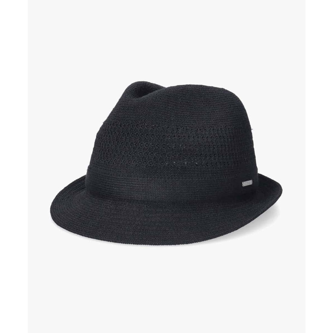 オーバーライド OVERRIDE OVERRIDE  REP LINEN BLEND KNIT FEDORA / オーバーライド （BLACK (01)） BLACK (01)