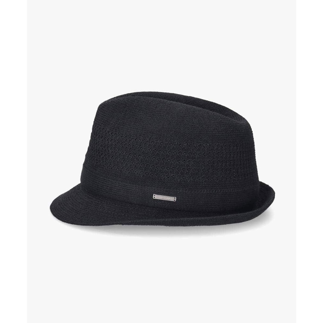 オーバーライド OVERRIDE OVERRIDE  REP LINEN BLEND KNIT FEDORA / オーバーライド （BLACK (01)） BLACK (01)