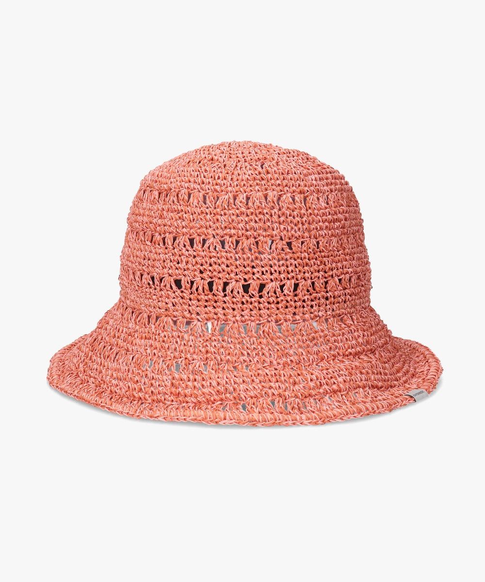 オーバーライド OVERRIDE OVERRIDE  W PAPER CROCHET SUN HAT / オーバーライド （PINK (15)） PINK (15)