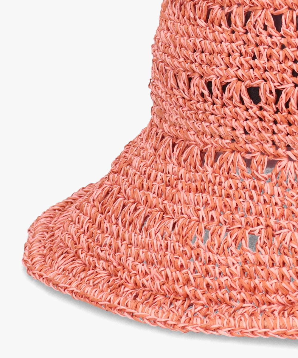 オーバーライド OVERRIDE OVERRIDE  W PAPER CROCHET SUN HAT / オーバーライド （PINK (15)） PINK (15)