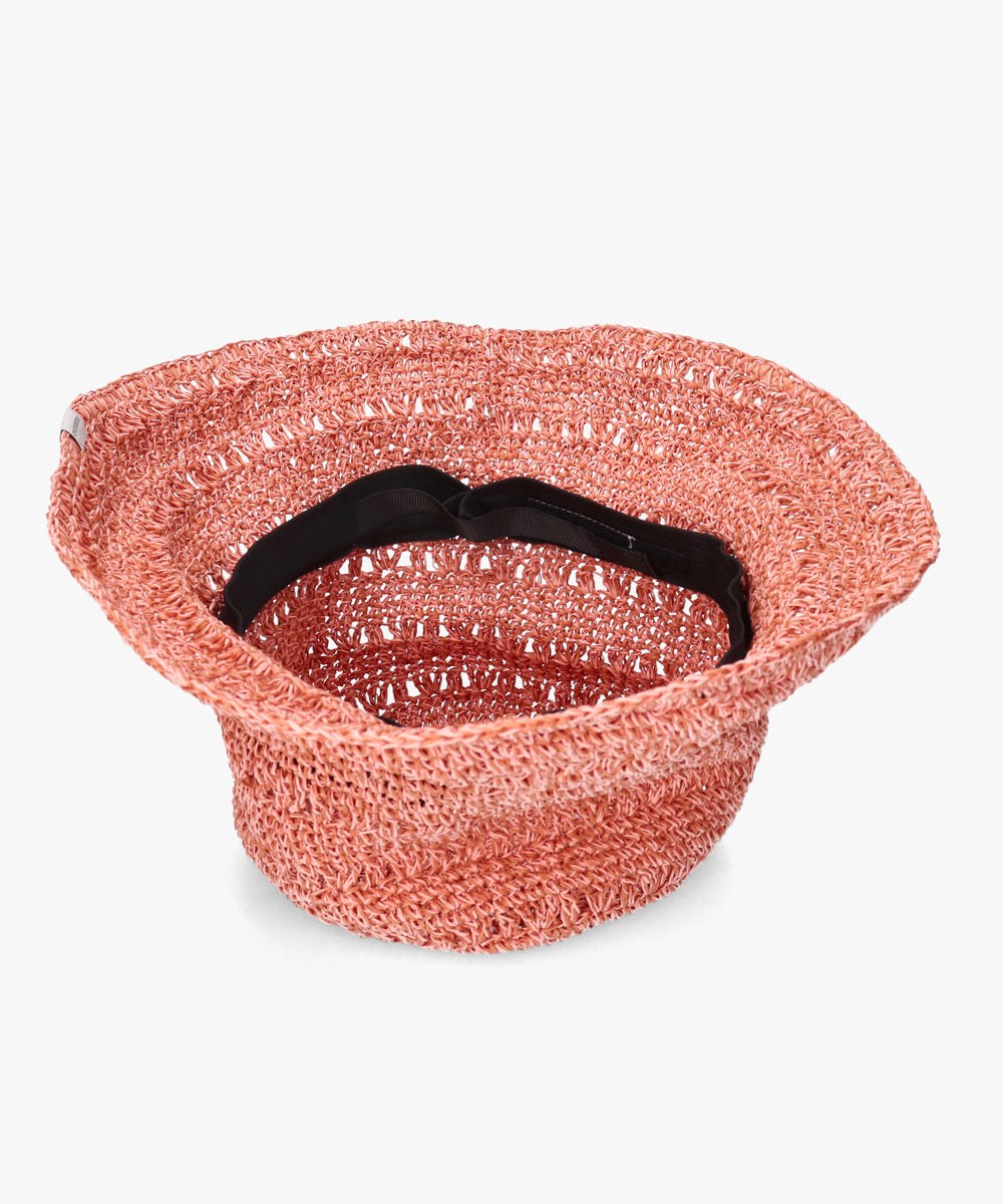 オーバーライド OVERRIDE OVERRIDE  W PAPER CROCHET SUN HAT / オーバーライド （PINK (15)） PINK (15)
