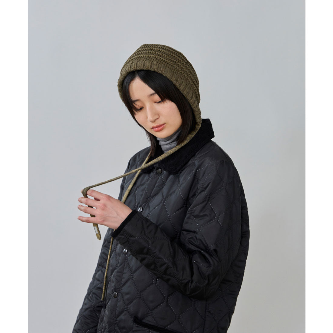 オーバーライド OVERRIDE OVERRIDE  KNIT HOOD BEANIE SGP / オーバーライド （OLIVE (51)） OLIVE (51)