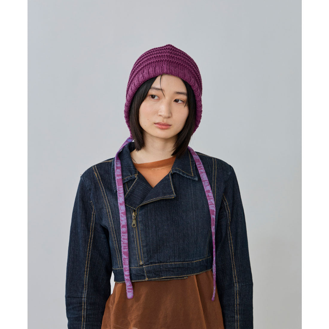 オーバーライド OVERRIDE OVERRIDE  KNIT HOOD BEANIE SGP / オーバーライド （PURPLE (83)） PURPLE (83)