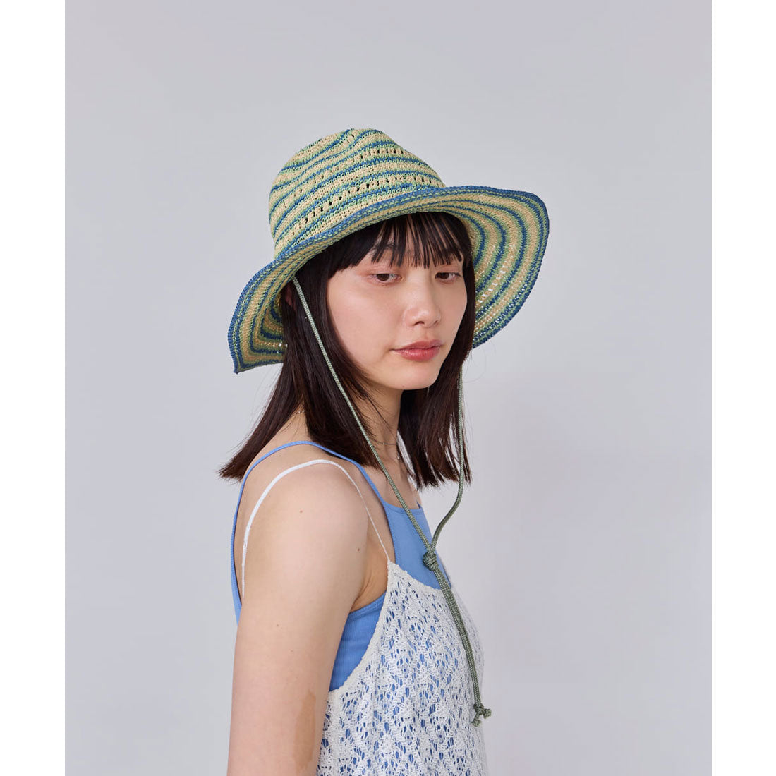 オーバーライド OVERRIDE OVERRIDE  PAPER BO CROCHET HAT / オーバーライド （LT GREEN (55)） LT GREEN (55)