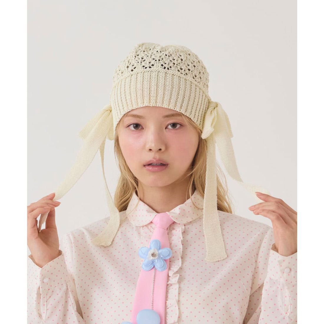 カオリノモリ カオリノモリ kaorinomori  ラメルニット リゼ / カオリノモリ （MILKY WHITE (06)） MILKY WHITE (06)