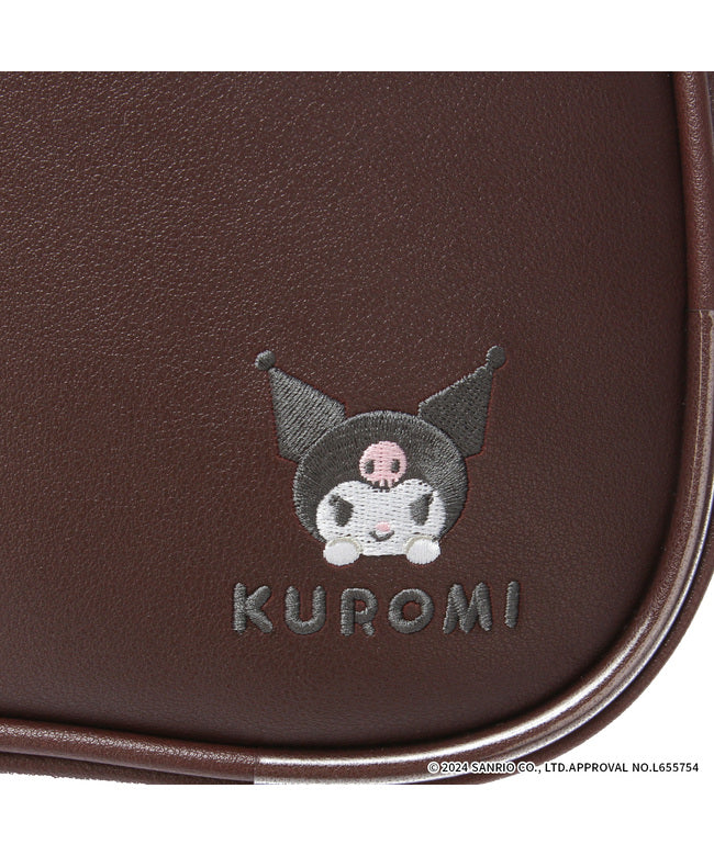 クロミ KUROMI クロミ スクールバッグ スクバ 合皮 女子 女子高生 高校生 中学生 通学 ブラック ブラウン サンリオ クロミちゃん KUROMI 62058 （チョコ） チョコ