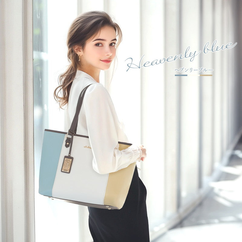 クレリア Clelia トートバッグ レディース ブランド Clelia クレリア リベルテ ファスナー付き A4 大容量 シンプル 肩掛け 自立 合皮 CLー22720 （ソレイユ） ソレイユ