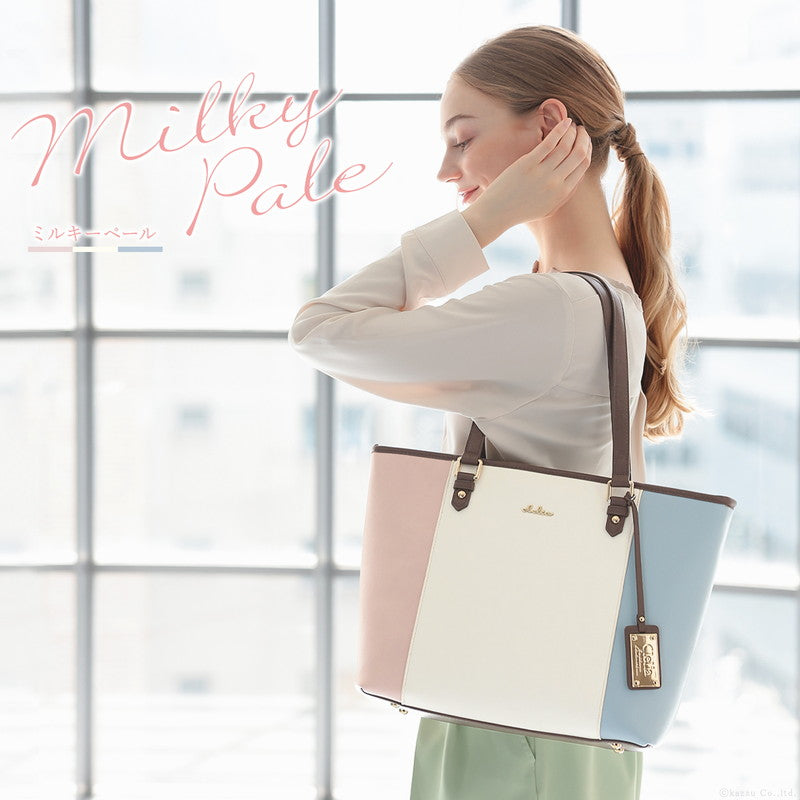 クレリア Clelia トートバッグ レディース ブランド Clelia クレリア リベルテ ファスナー付き A4 大容量 シンプル 肩掛け 自立 合皮 CLー22720 （ソレイユ） ソレイユ
