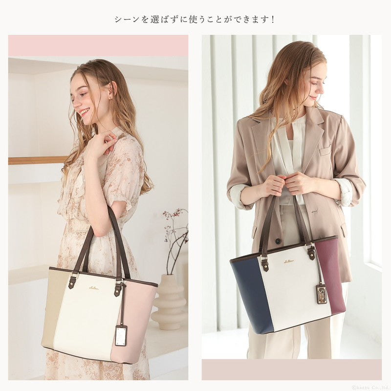 クレリア Clelia トートバッグ レディース ブランド Clelia クレリア リベルテ ファスナー付き A4 大容量 シンプル 肩掛け 自立 合皮 CLー22720 （ソレイユ） ソレイユ