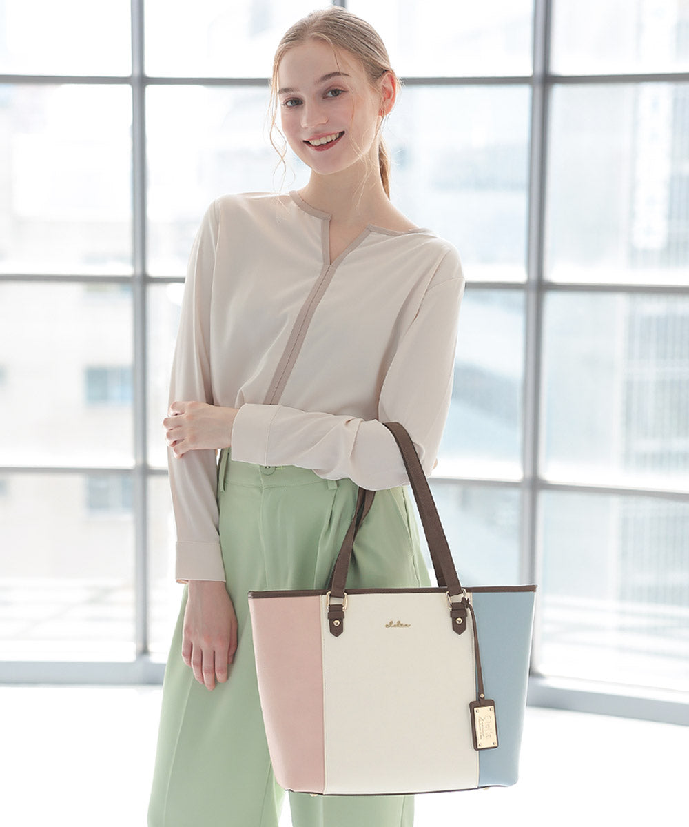 Clelia Tote Bag for Women Brand Clelia Clelia Liberté with Zipper A4 L