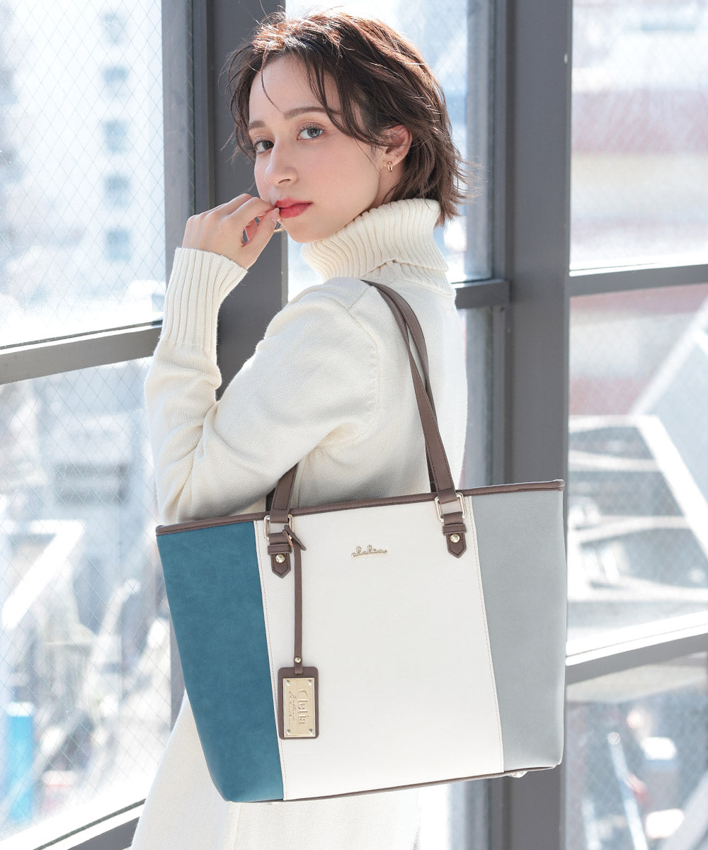 Clelia Tote Bag for Women Brand Clelia Clelia Liberté with Zipper A4 L Clelia Tote Bag for Women Brand Clelia Clelia Liberté with Zipper A4 L