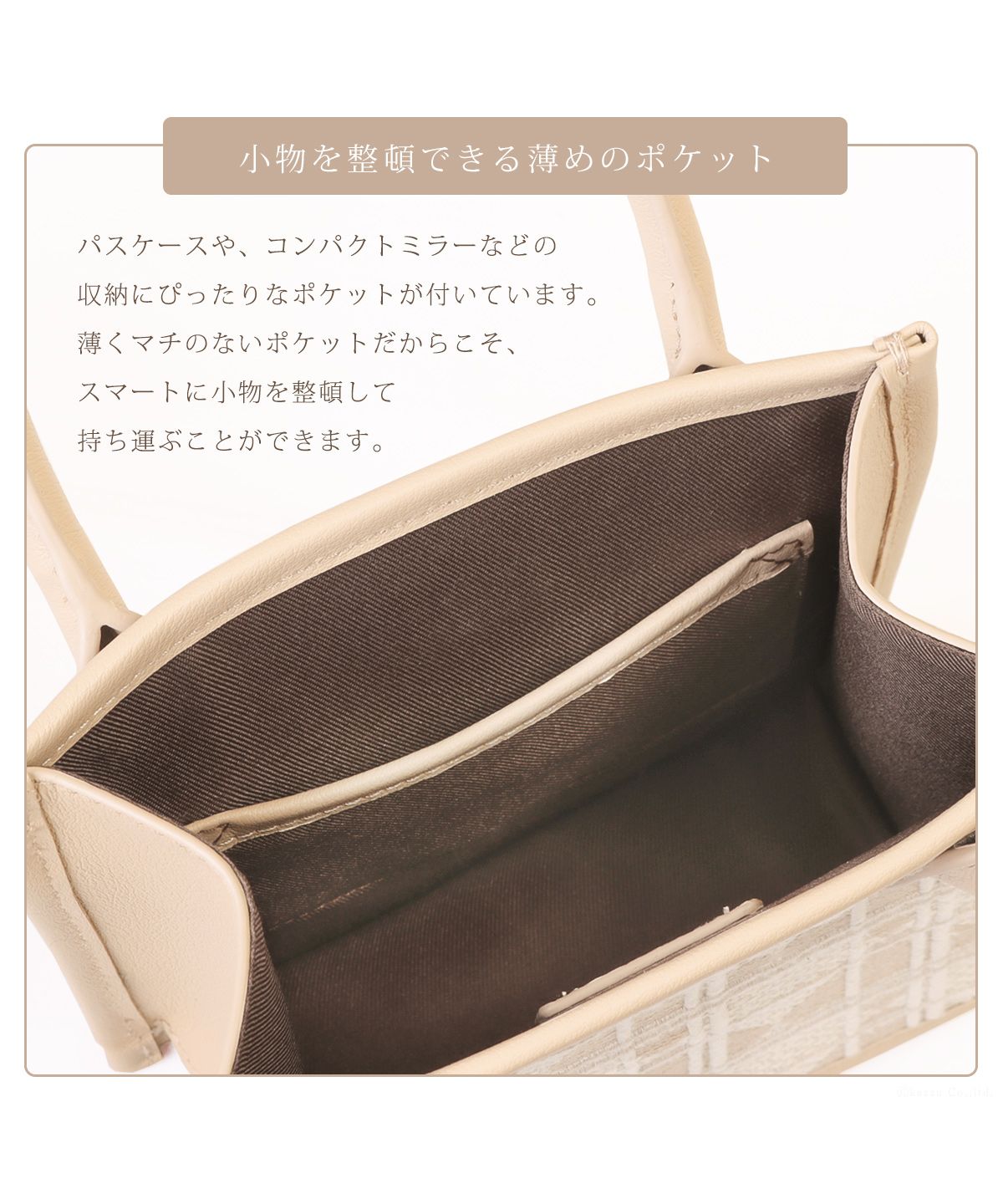 クレリア Clelia ミニバッグ ハンドバッグ レディース シンプル 綿 本革 レザー 大人 かわいい おしゃれ 綺麗 Clelia クレリア クロレ CLー21240 （ドゥ・ピンクローズ） ドゥ・ピンクローズ