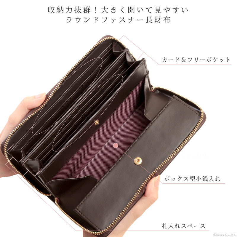 クレリア Clelia 財布 長財布 レディース ギャルソン 大容量 ラウンドファスナー ダイヤ柄 カラフル 大人可愛い Clelia クレリア ベレッサ cleliaー11545 （アメジスト） アメジスト