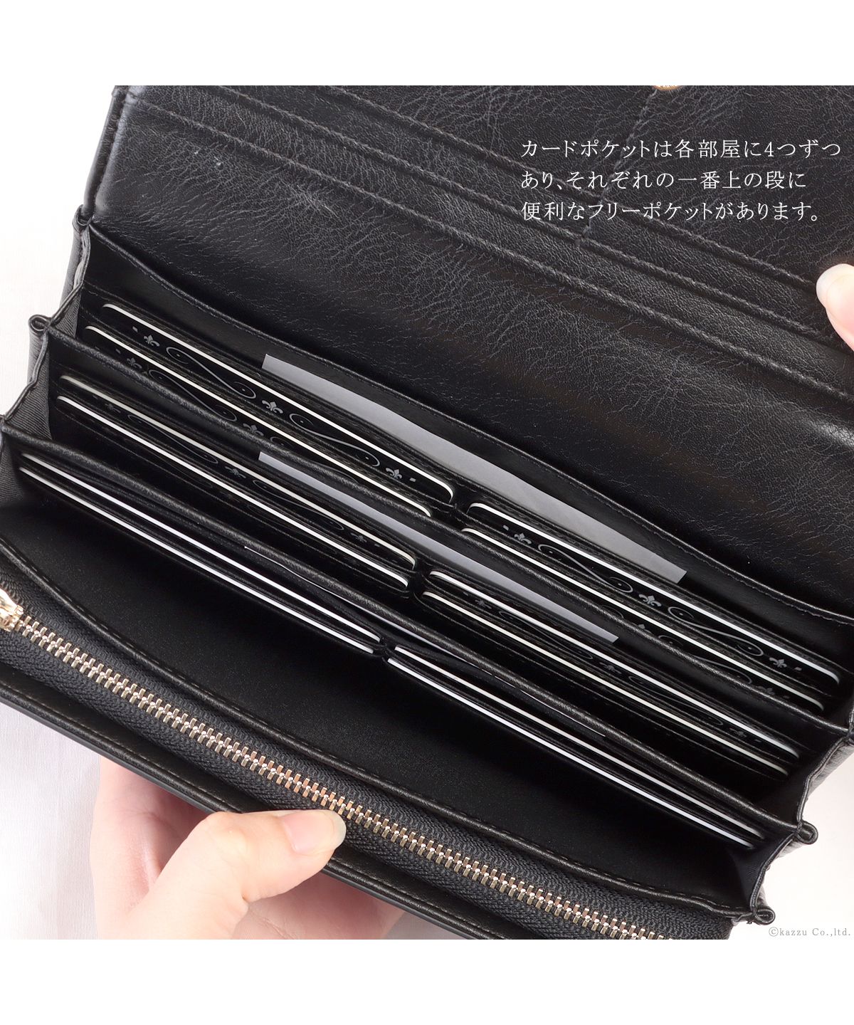 クレリア Clelia 財布 長財布 レディース 色が変わる おしゃれ 大容量 フラップ エナメル 光沢 艶 Clelia クレリア cambiare カンビアーレ CLー18101