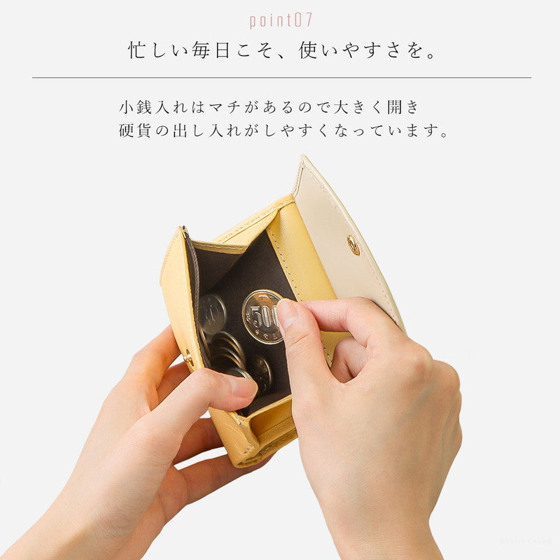クレリア Clelia 二つ折り財布 ウォレット ミニウォレット コンパクト 本革 山羊革 魔法の財布 マジックポケット 大容量 Clelia Allegro クレリア アレグロ レディース ギフト 贈り物 プレゼント （ハニーレモン） ハニーレモン