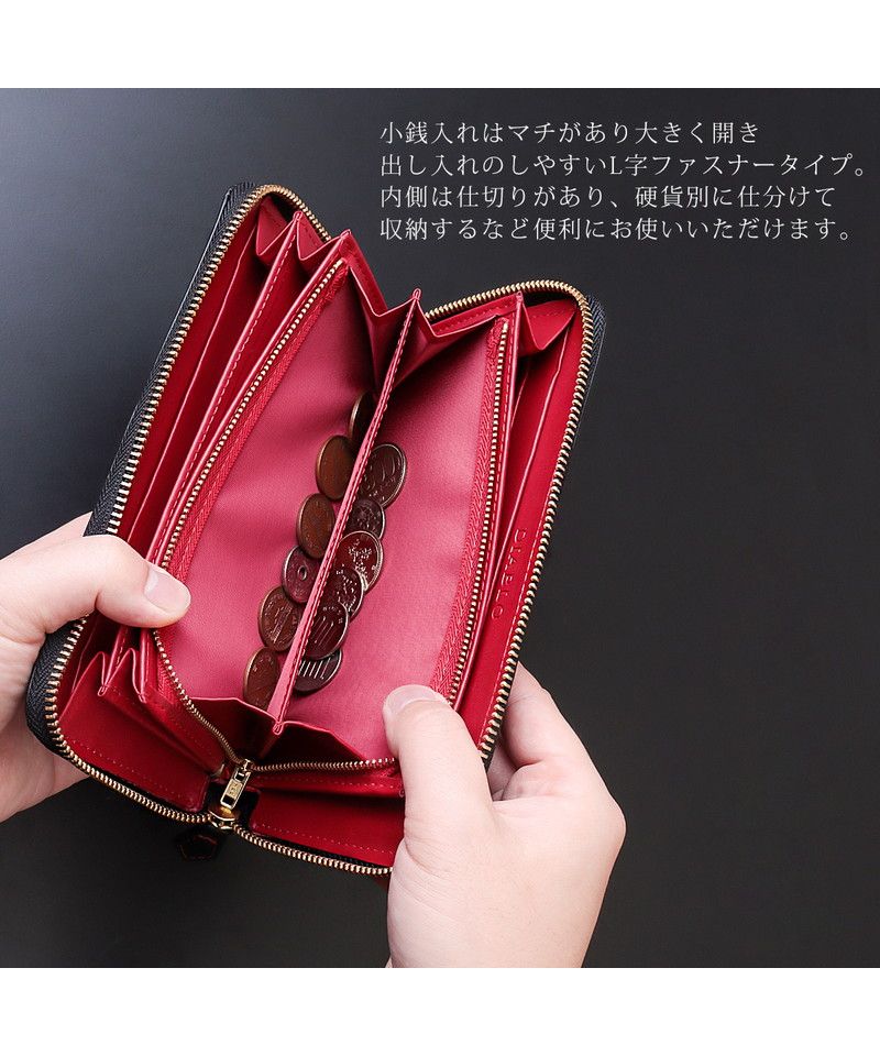 ディアブロ DIABLO 長財布 メンズ ブランド ラウンドファスナー 財布 革 ラウンド長財布 カード入れ ロングウォレット ウォレット 馬革  KAー513