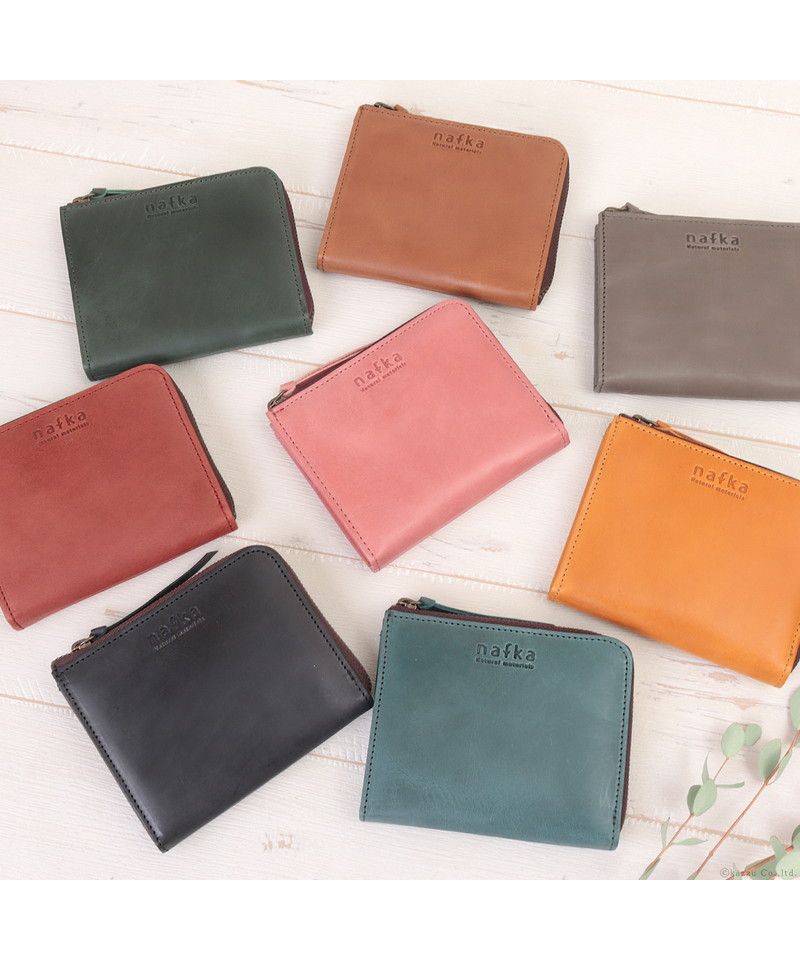 Nafka wallet for women, bifold, compact, thin, slim, small, L-shaped z