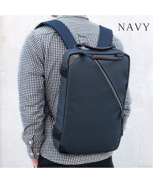 ZARIO Business Bag Backpack Men's 2way A4 Standalone Water-Repellent Nylon Large Capacity Lightweight Slim Thin Notebook PC ZARIO ZA-1008