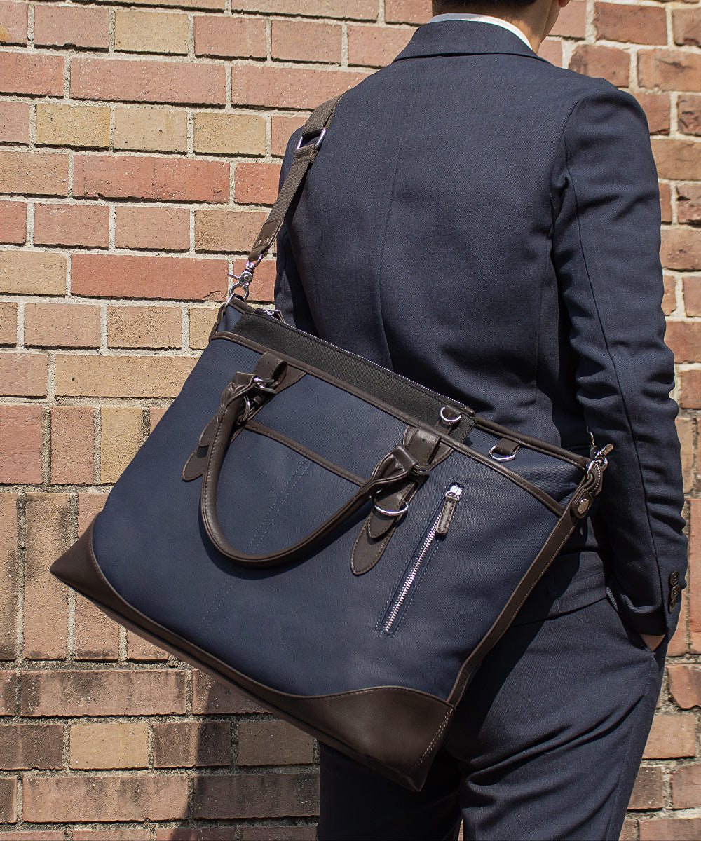 ZARIO Business Bag Tote Bag Men's Large Capacity Casual with Shoulder Strap 2way Bag Shoulder A4 Commuter Bag ZARIO ZA-2817