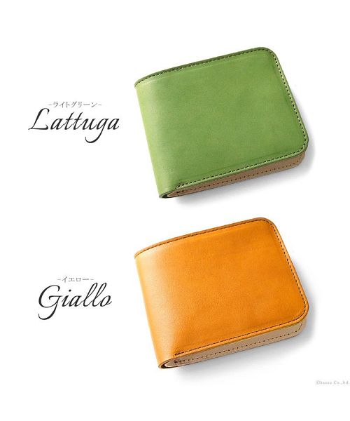 ZARIO-GRANDEE Folded Wallet Ladies Genuine Leather Made in Japan Italian Leather Two-Fold Elba Matte Leather Two-Fold Wallet ZARIO-GRANDEE