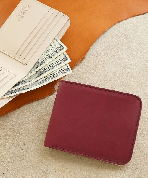 ザリオグランデ ZARIO-GRANDEE- 折り財布 レディース 本革 日本製 イタリアンレザー 二つ折り エルバマットレザー 二つ折り財布 ZARIOーGRANDEEー,ラズベリー