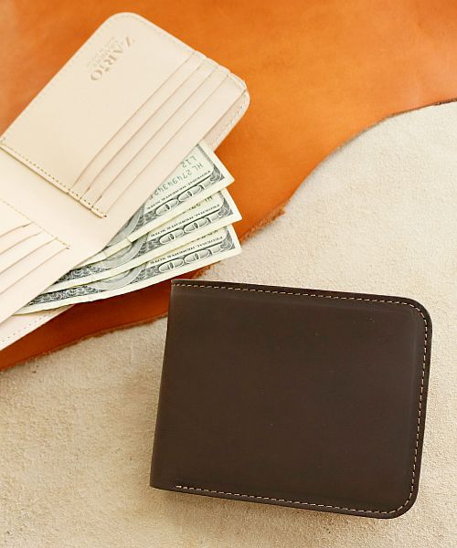 ZARIO-GRANDEE Folded Wallet Ladies Genuine Leather Made in Japan Italian Leather Two-Fold Elba Matte Leather Two-Fold Wallet ZARIO-GRANDEE