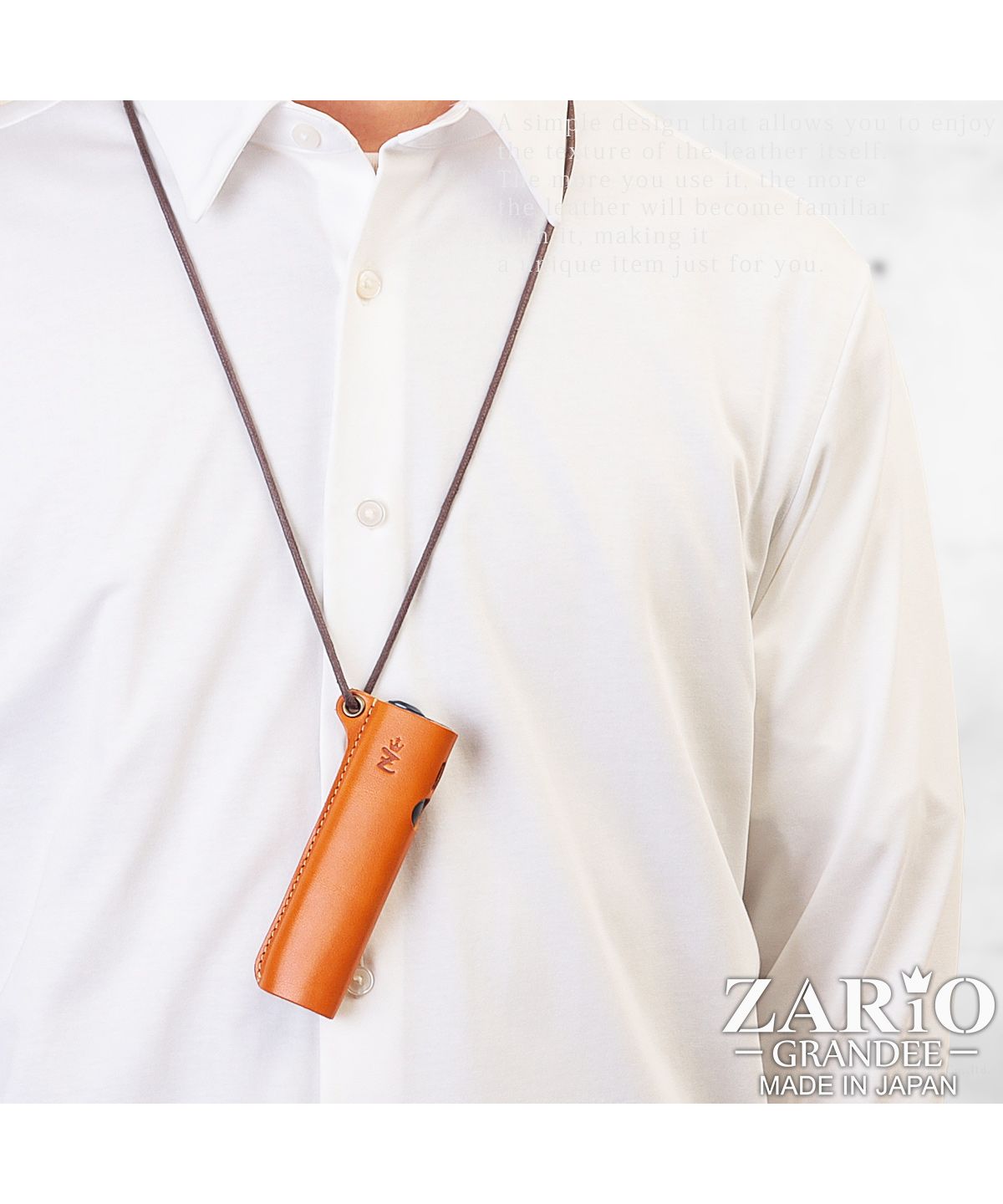 ZARIO-GRANDEE IQOS Case for ILUMA ONE with Grommet and Strap, Tochigi