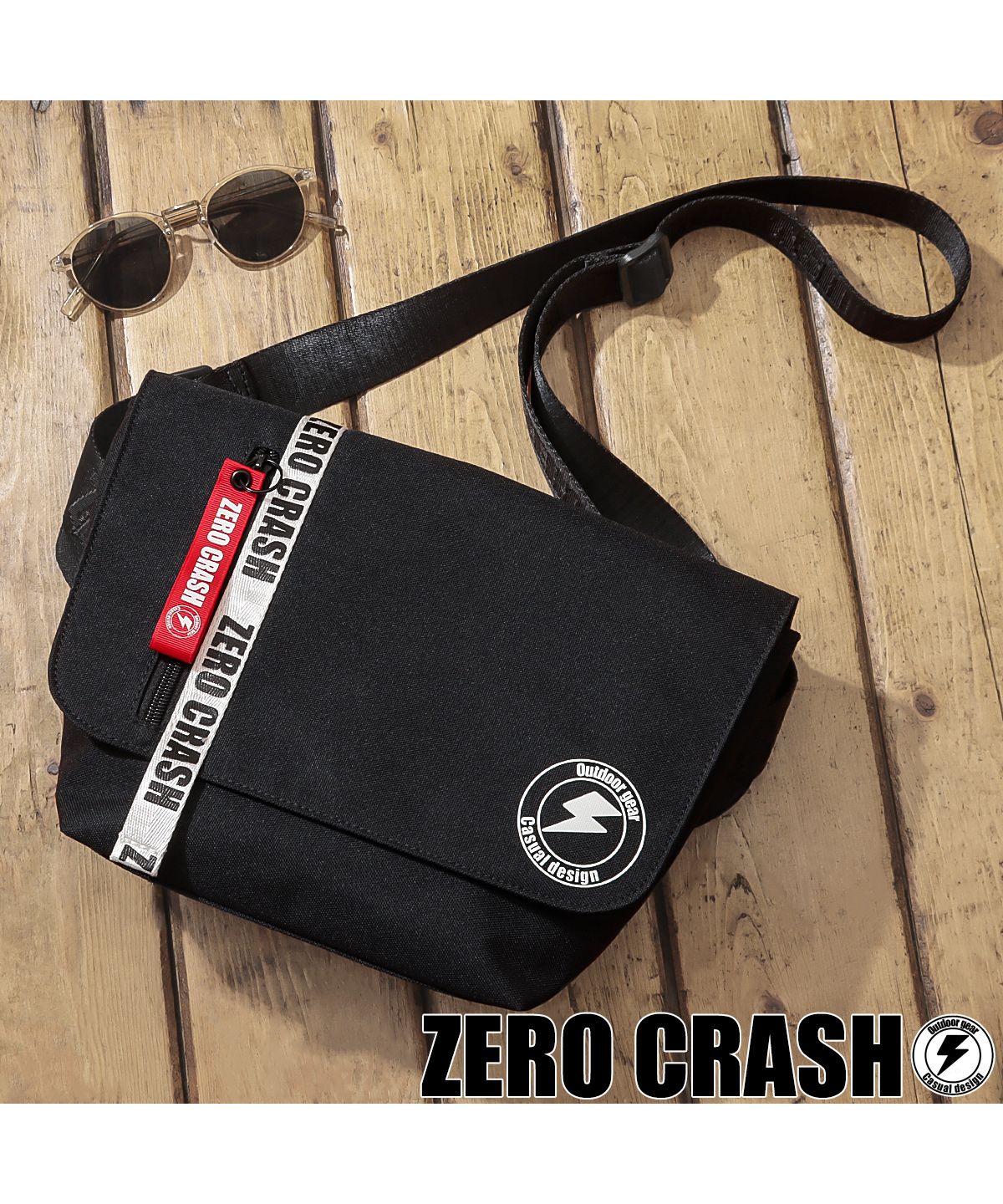 ゼロクラッシュ ZERO CRASH ショルダーバッグ メッセンジャーバッグ バッグ ミニバッグ アウトドア サブバッグ 撥水 ZERO CRASH ゼロクラッシュ ユニセックス ZCー2011