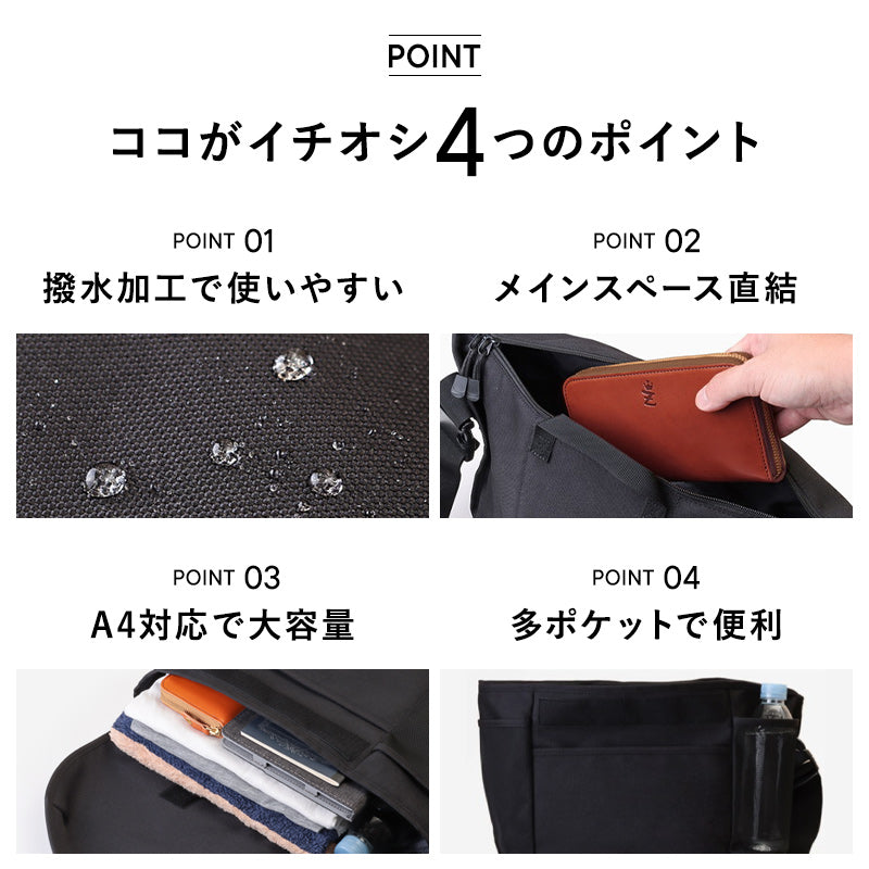 ゼロクラッシュ ZERO CRASH メッセンジャーバッグ ボディバッグ ショルダーバッグ レディース メンズ 撥水ポリ ZERO CRASH ゼロクラッシュ ブランド  12ー1709K  （グレー） グレー