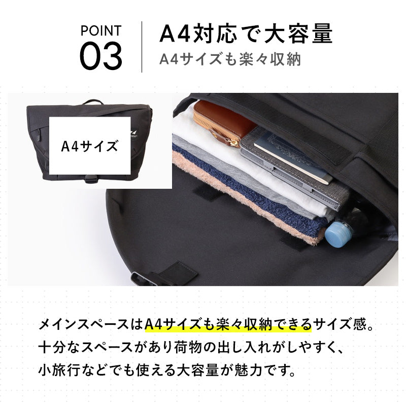 ゼロクラッシュ ZERO CRASH メッセンジャーバッグ ボディバッグ ショルダーバッグ レディース メンズ 撥水ポリ ZERO CRASH ゼロクラッシュ ブランド  12ー1709K  （グレー） グレー