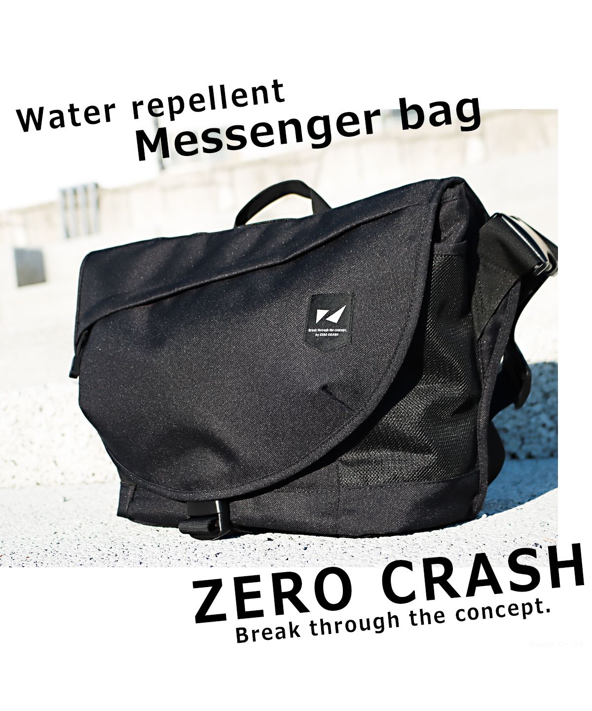 ゼロクラッシュ ZERO CRASH メッセンジャーバッグ ボディバッグ ショルダーバッグ レディース メンズ 撥水ポリ ZERO CRASH ゼロクラッシュ ブランド  12ー1709K