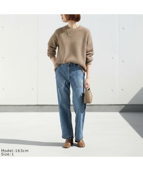 ル・メランジュ Le Melange Le Melange ジーンズ  8553501 デニム サイドライン （060/BLUE） 060/BLUE