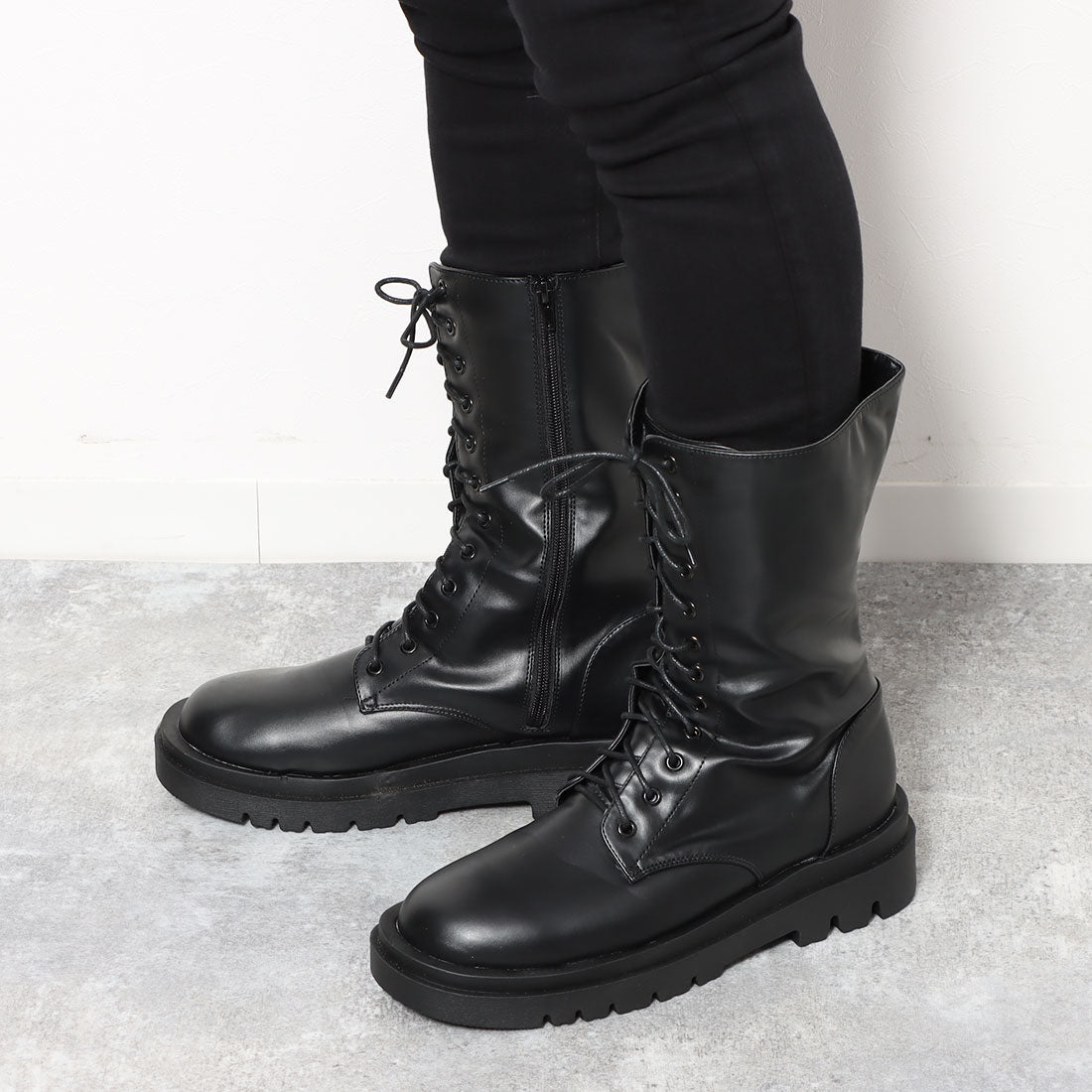 Liberty Doll 12-hole lace-up mid-boots