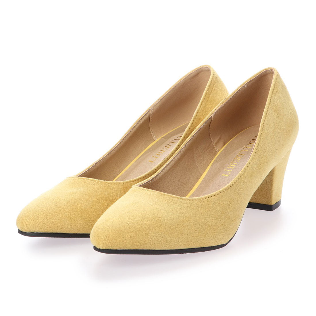 リバティードール LiBERTYDOLL シルエットと履き心地を追求したチャンキーヒール美脚パンプス/5518 （マスタード） マスタード