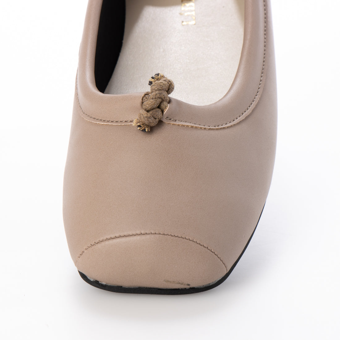 Liberty Doll LiBERTYDOLL Square toe ribbon pumps with cushioned tips/1153