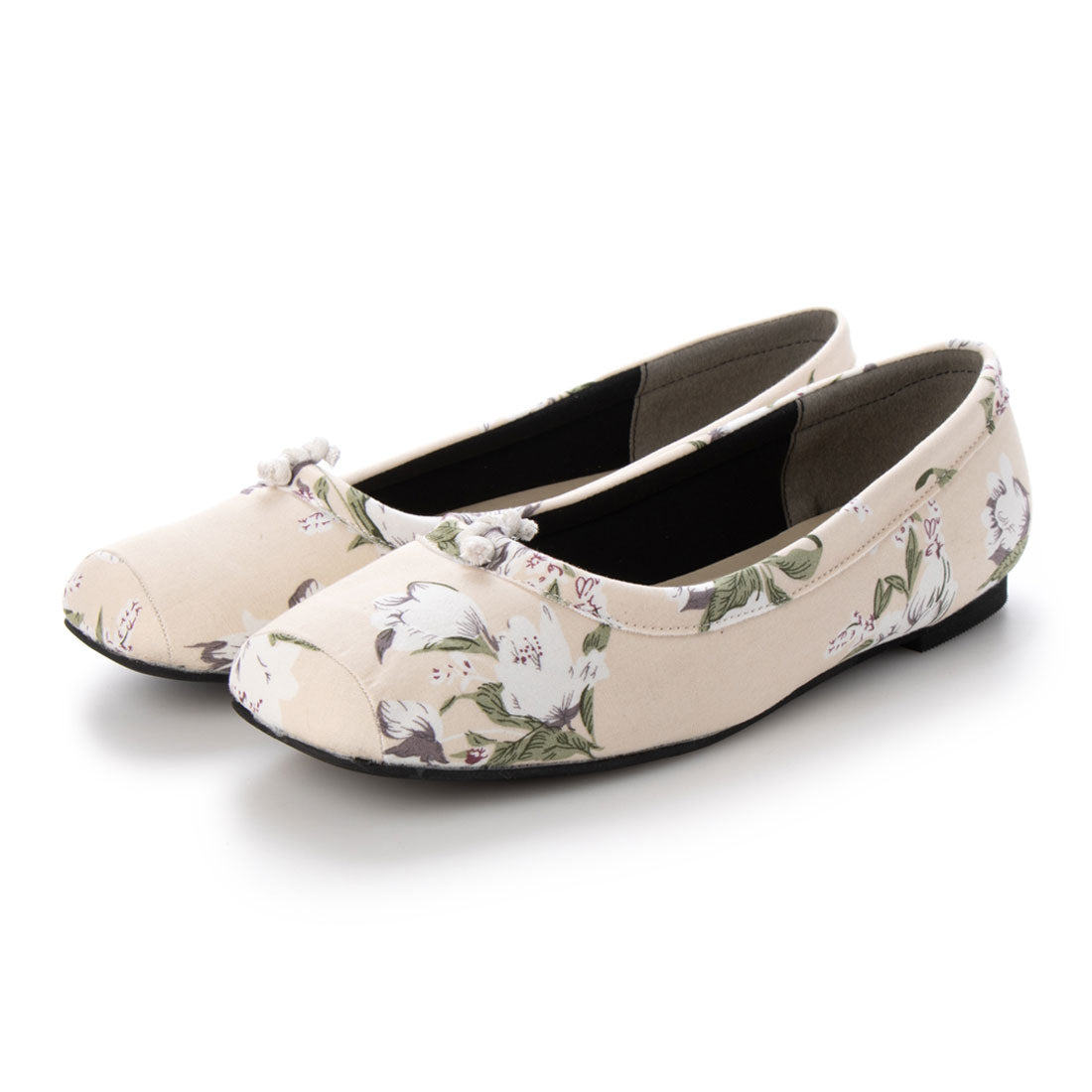 Liberty Doll LiBERTYDOLL Square toe ribbon pumps with cushioned tips/1153