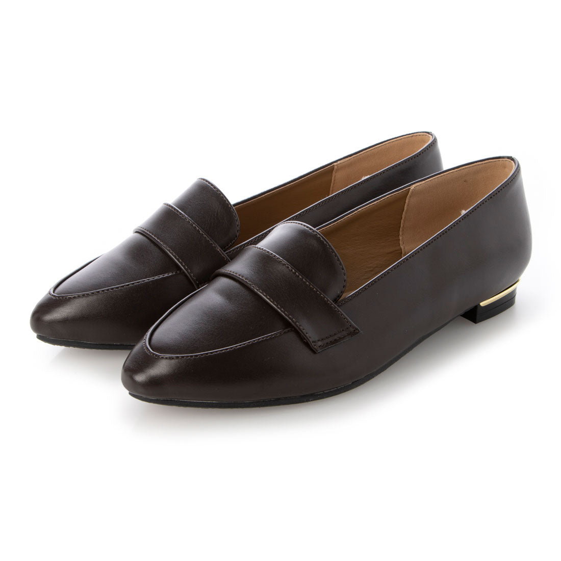 リバティードール LiBERTYDOLL 美シルエット マニッシュメタルラインフラットローファー/3013