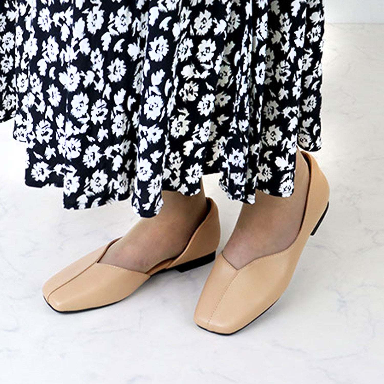 Office Casual Formal Flat Side Cut Pumps /1174