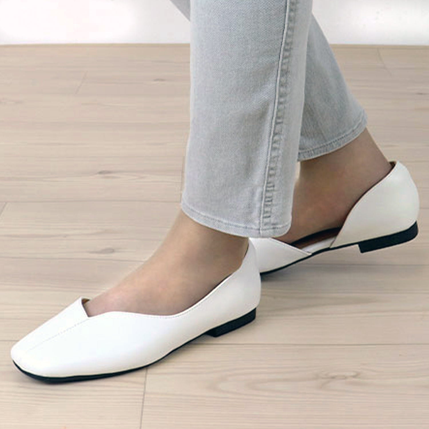Office Casual Formal Flat Side Cut Pumps /1174