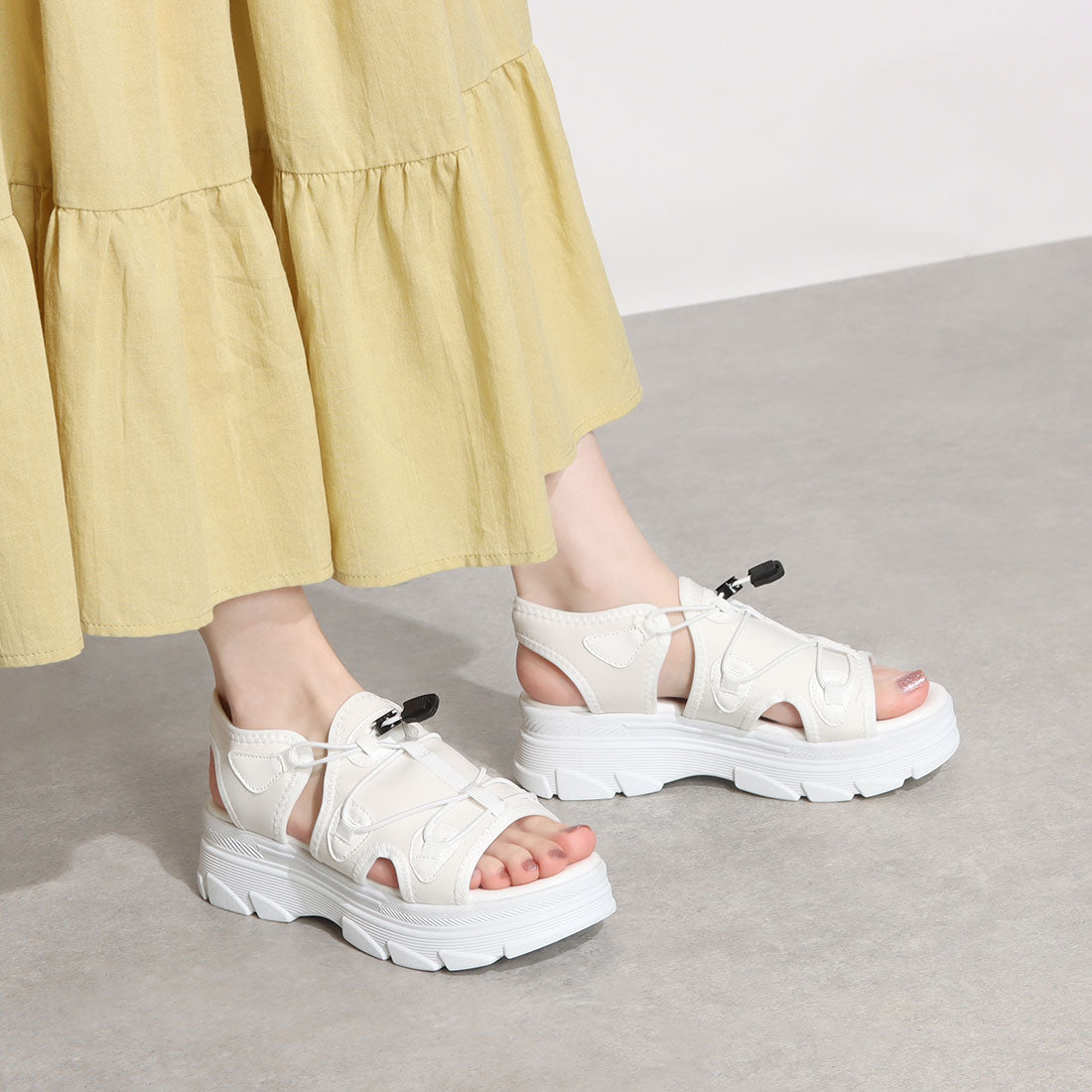 Liberty Doll LiBERTYDOLL Drawstring Sports Sandals