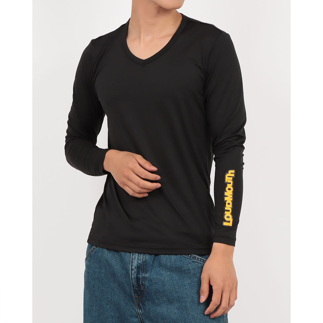 ラウドマウス LOUDMOUTH メンズVネックトップスインナー （BK） BK