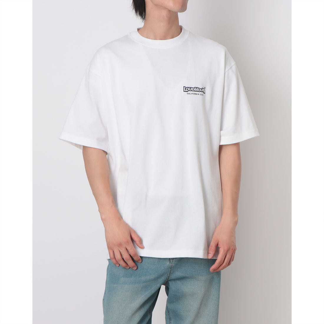 ラウドマウス LOUDMOUTH ユニセックス半袖Tシャツ （ホワイト） ホワイト