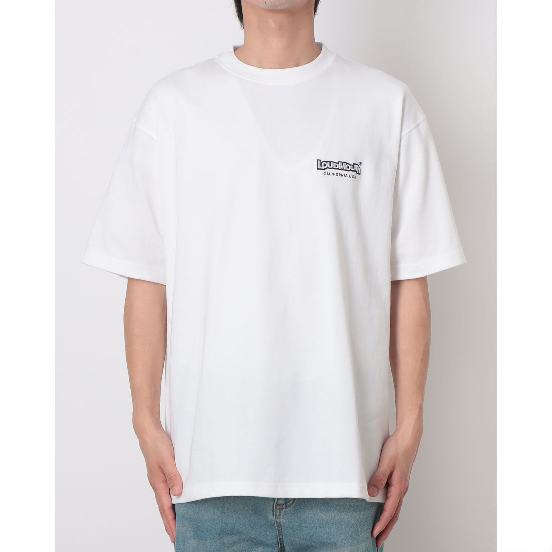 ラウドマウス LOUDMOUTH ユニセックス半袖Tシャツ （ホワイト） ホワイト
