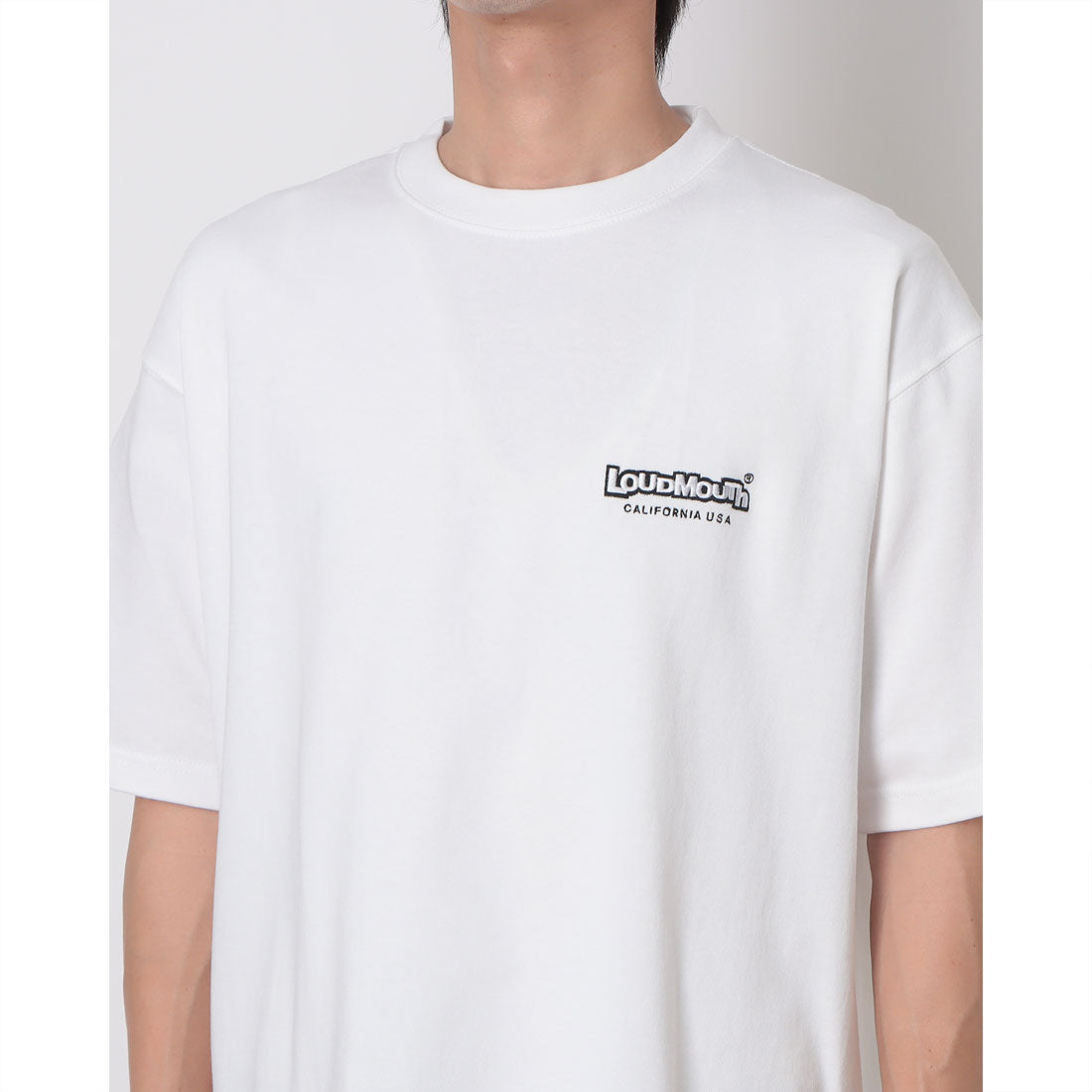 ラウドマウス LOUDMOUTH ユニセックス半袖Tシャツ （ホワイト） ホワイト