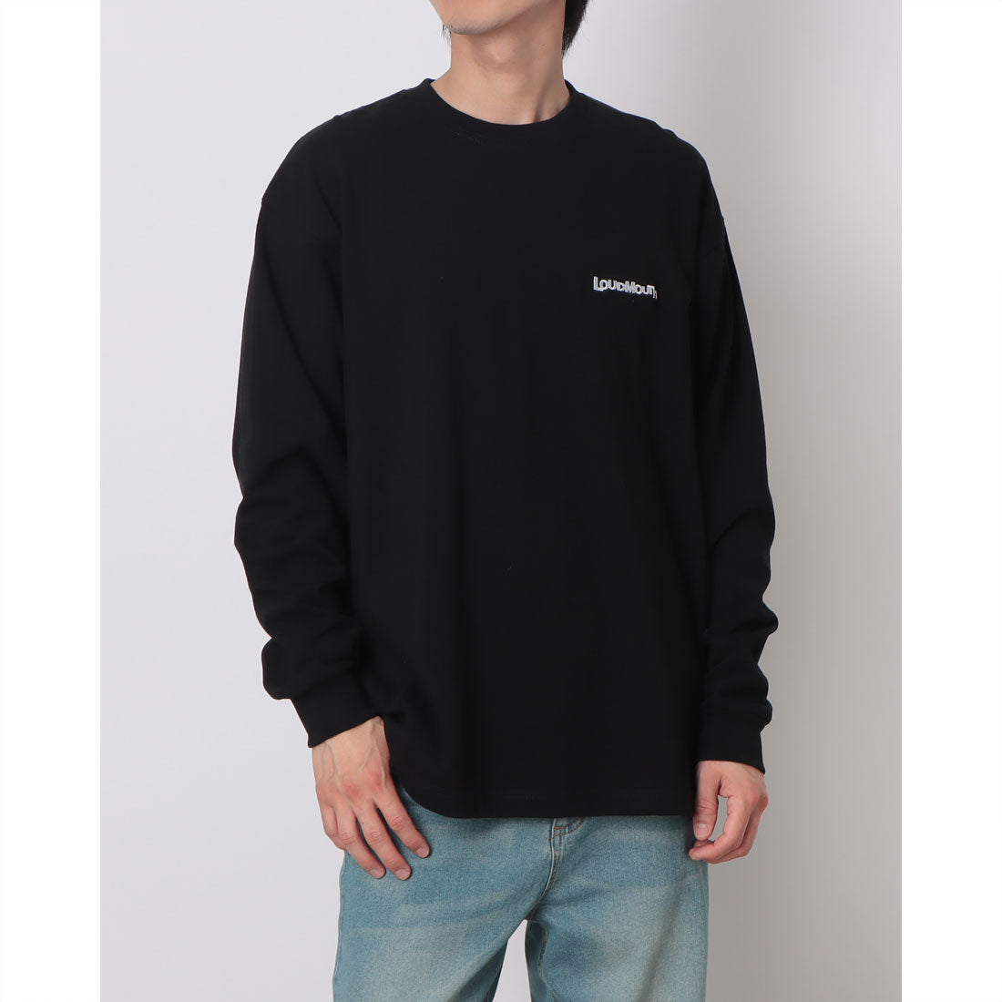 ラウドマウス LOUDMOUTH ユニセックス長袖Tシャツ （ブラック） ブラック