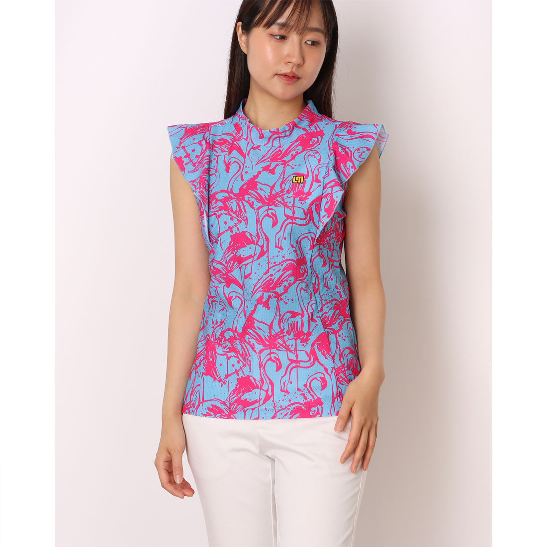 ラウドマウス LOUDMOUTH フレンチスリーブシャツ （Flamingos Blue Neon） Flamingos Blue Neon