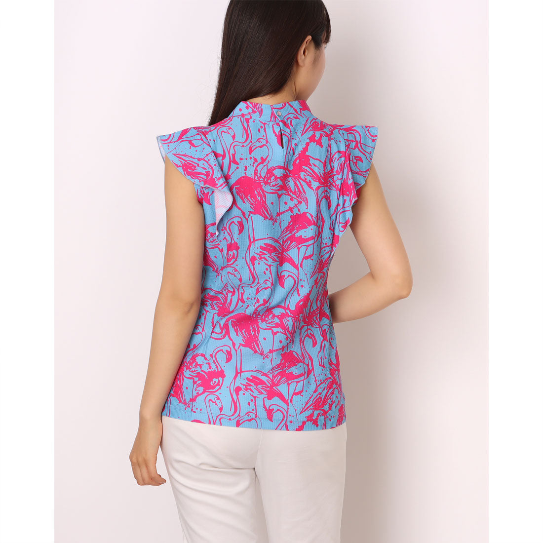 ラウドマウス LOUDMOUTH フレンチスリーブシャツ （Flamingos Blue Neon） Flamingos Blue Neon