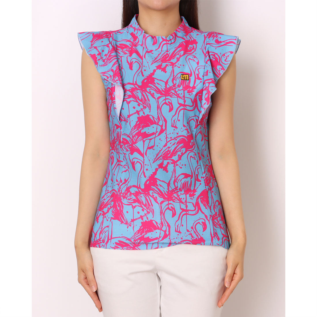 ラウドマウス LOUDMOUTH フレンチスリーブシャツ （Flamingos Blue Neon） Flamingos Blue Neon
