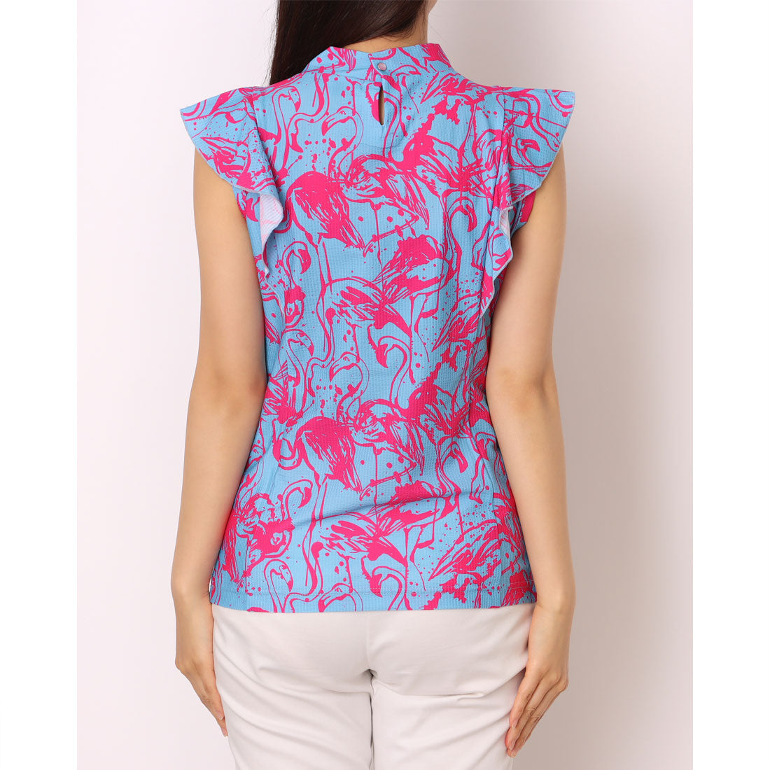 ラウドマウス LOUDMOUTH フレンチスリーブシャツ （Flamingos Blue Neon） Flamingos Blue Neon